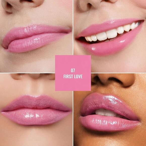 Oulac Mauve Pink Moisture Shine Hydrating Lipstick Tinted Lip Balm First Love 07 - Picture 3 of 6